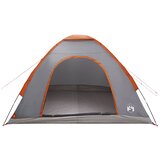 Kamping šator s krovom Siva i narančasta 275 x 215 x 125 cm | shoptok.hr