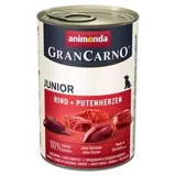 GranCarno konzerva za štence Junior govedina i ćureća srca 400gr