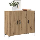  Komoda boja hrasta artisana 90 x 34 x 80 cm konstruirano drvo | shoptok.hr