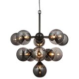  Endon 101147 - Visilica na sajli OSCAR 11xG9/18W/230V crna/zadimljena | Eponuda.com