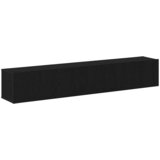  Set TV komoda Zidne 2 pcs Crni hrast Konstruirano drvo | shoptok.hr