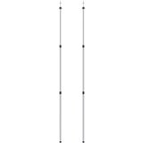 The Living Store Teleskopske palice za ponjavo 102-260 cm 2 kosa aluminij - Teleskopska Palica Za Šotor, (21487709) | Shoptok.si