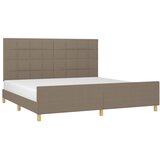  Okvir za krevet bez madraca smeđesivi 200x200 cm od tkanine | shoptok.hr