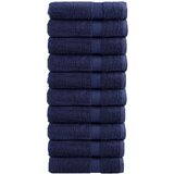 vidaXL Premium brisače 10 kosov modra 70x140 cm 600 g/m2 100 % bombaž Cene
