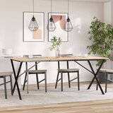 vidaXL Noge za blagovaonski stol X-oblika 160x80x73cm lijevano željezo | shoptok.hr