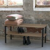 Spinder Design Črna/naravna kovinska omarica za čevlje Rizzoli – | Shoptok.si