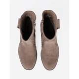 SEASTAR Dark beige openwork boots in cowboy style | ePonuda.com