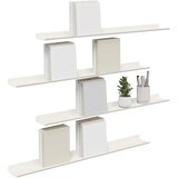  Lebdeća polica Zidne 4 pcs Bijeli 80 x 9 x 2,5 cm Čelik | shoptok.hr