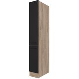 Flex-Well Izvlečna Omara Capri, Črna, Hrast | Shoptok.si