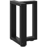 vidaXL noge jedilne mize v obliki črke t 2 kos črna 28x25x(42-43) cm | Shoptok.si