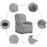  Naslonjač na podizanje svjetlosivi baršunasti | shoptok.hr