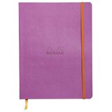 Notes B5, Rhodia Rhodiarama, meke korice, s gumicom, diktando crte, lila Slike