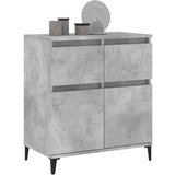  Komoda betonsko siva 60x35x70 cm inženirski les | Shoptok.si