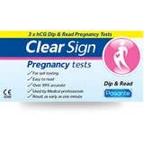 Clear Sign hCG Dip Pregnancy Test 3pcs