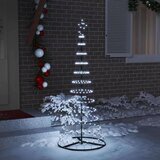 vidaXL LED božično drevesce Hladno bela 138.5 x 138.5 x 399 cm Kovina | Shoptok.si