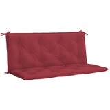  Jastuk za vrtnu klupu boja vina 120x(50+50)x7 cm tkanina Oxford | shoptok.hr