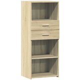 Maison Chic Visoka omara - Komoda - Predalnik sonoma hrast 50x42,5x124 cm inženirski les, (21721496) Cene