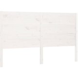 Maison Chic posteljno vzglavje - vzglavna omarica - nočna omarica belo 146x4x100 cm trdna borovina, (21706188) Cene