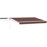  Električna retraktabilna tenda Smeđa i bijela 3,5 x 2,5 m | shoptok.hr