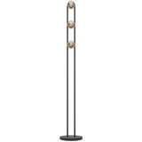 Eglo podna lampa Chieveley 43544, 3x E27, visina 140,5 cm, crna i prirodno drvo | shoptok.hr