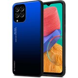 Cadorabo Ohišje je združljivo z Samsung Galaxy M33 5G in modra - črna - Dvobarvni zaščitni pokrov iz silikona TPU in hrbtna stran iz kaljenega stekla, (20859947) | Shoptok.si