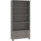  Visoka omara HAMAR trdna borovina svetlo siva, (20656426) | Shoptok.si