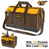 Ingco htbg08 torba za alat 16" - 16 džepova super ( HTBG08 ) Cene