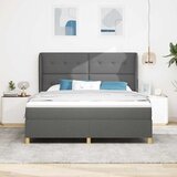  Krevet s opruga kutije Tamno siva 200 x 180 cm tkanina | shoptok.hr