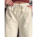 DStreet Spodnie damskie dresowe wide leg DRESMOOD beżowe | Shoptok.si