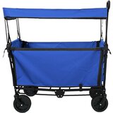  Sklopiva ručna kolica Crna 105 x 56.5 x 116 cm Oxford tkanina - Plava | shoptok.hr