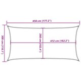  Jedro protiv sunca boje pijeska 4 5x3 m 100 % poliester Oxford | shoptok.hr
