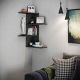 MID.YOU Stenski Regal Balos, Črna | Shoptok.si