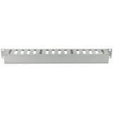 Logilink 19 cable management panel with front flap, 1U, grey, ORCC01G