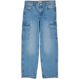 Only Hlače cargo KOGHARMONY WIDE CARGO CARROT PIM Modra | Shoptok.si