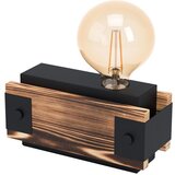 Eglo Layham stolna lampa E27, 20 cm, drvo/crna, 43469 | shoptok.hr