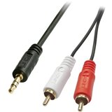Lindy 35685 Cinch / utičnica audio priključni kabel [2x muški cinch konektor - 1x 3,5 mm banana utikač] 10.00 m crna Cijene