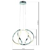  LED luster na sajli GLOBE LED/50W/230V | Eponuda.com