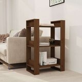 vidaXL Knjižna omara/pregrada medeno rjava 60x35x91 cm trden les Cene