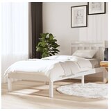  Posteljni okvir bel iz borovine 100x200 cm | Shoptok.si