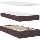  Otomanski okvir kreveta s madraca tamnosmeđi 90x200cm tkanine | Eponuda.ba