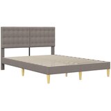  Okvir kreveta s madracem Sivo-smeđa 140 x 190 cm tkanina | shoptok.hr