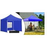 Paviljon Sa Mehanizmom 3x3m Plavi Tri Stranice Torba Slike