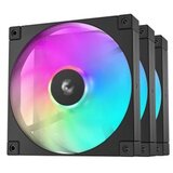 DeepCool Ventilator za ohišje FD12 (3 v 1) ARGB PWM 120mm, 3 Pack, črn | Shoptok.si