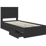  Okvir za krevet Crna 75 x 190 cm Inženjersko Drvo - Crna 75 x 190 cm | shoptok.hr