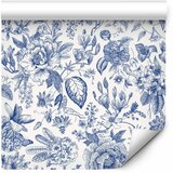  Tapeta - Illustration with blue flowers 49x1000 | shoptok.hr