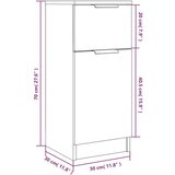 Komoda boja hrasta sonome 30 x 30 x 70 cm od konstruiranog drva | shoptok.hr