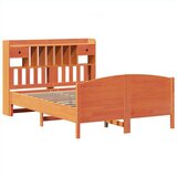  Krevet s regalom za knjige bez madraca 140 x 190 cm od borovine | shoptok.hr