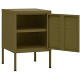  Noćni ormarići 2 kom maslinastozeleni 35 x 35 x 51 cm čelični | shoptok.hr