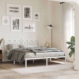 vidaXL Metalni okvir za krevet s uzglavljem bijeli 160x200 cm | shoptok.hr