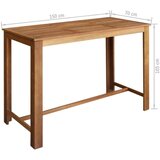  Barski stol od masivnog drva akacije 150 x 70 x 105 cm | shoptok.hr